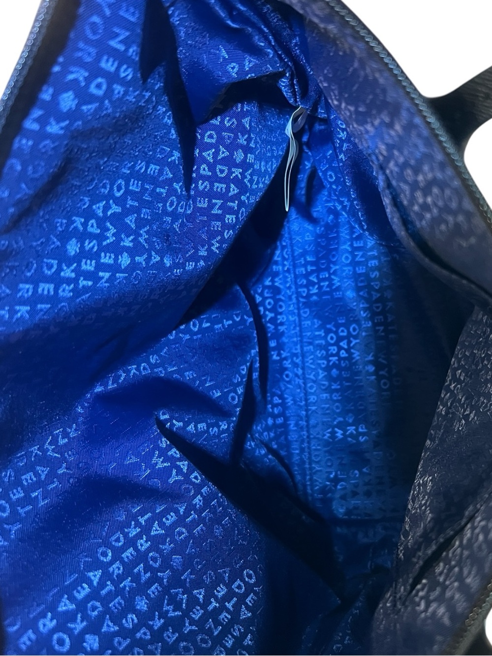 Kate Spade Mavis Street Jeralyn Blue Glitter Celestial Tote Shoulder Bag - Picture 6 of 13